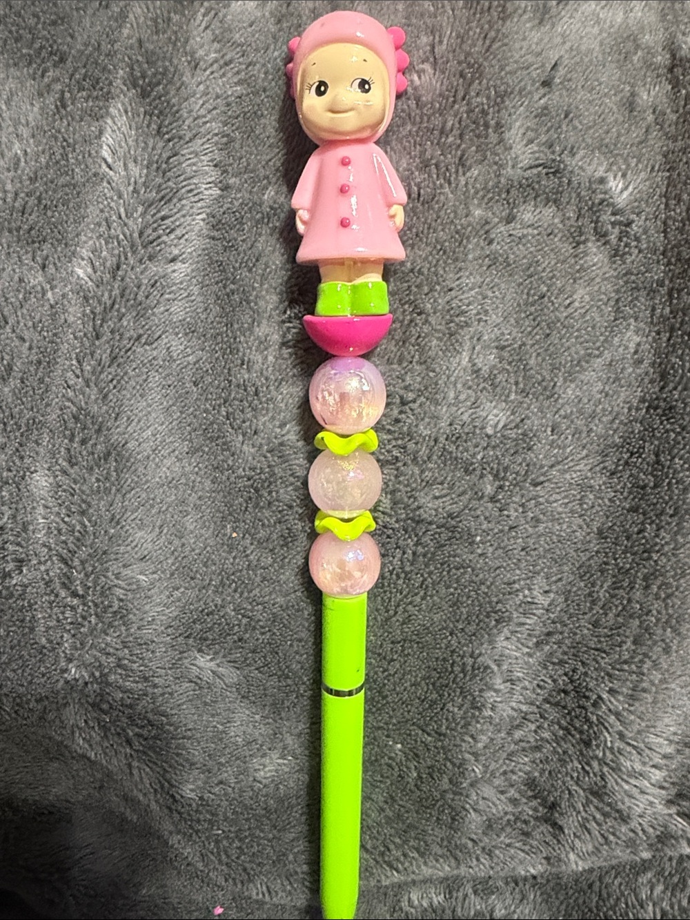 Pink Sonny Angel Doll-Top Bead Pen.